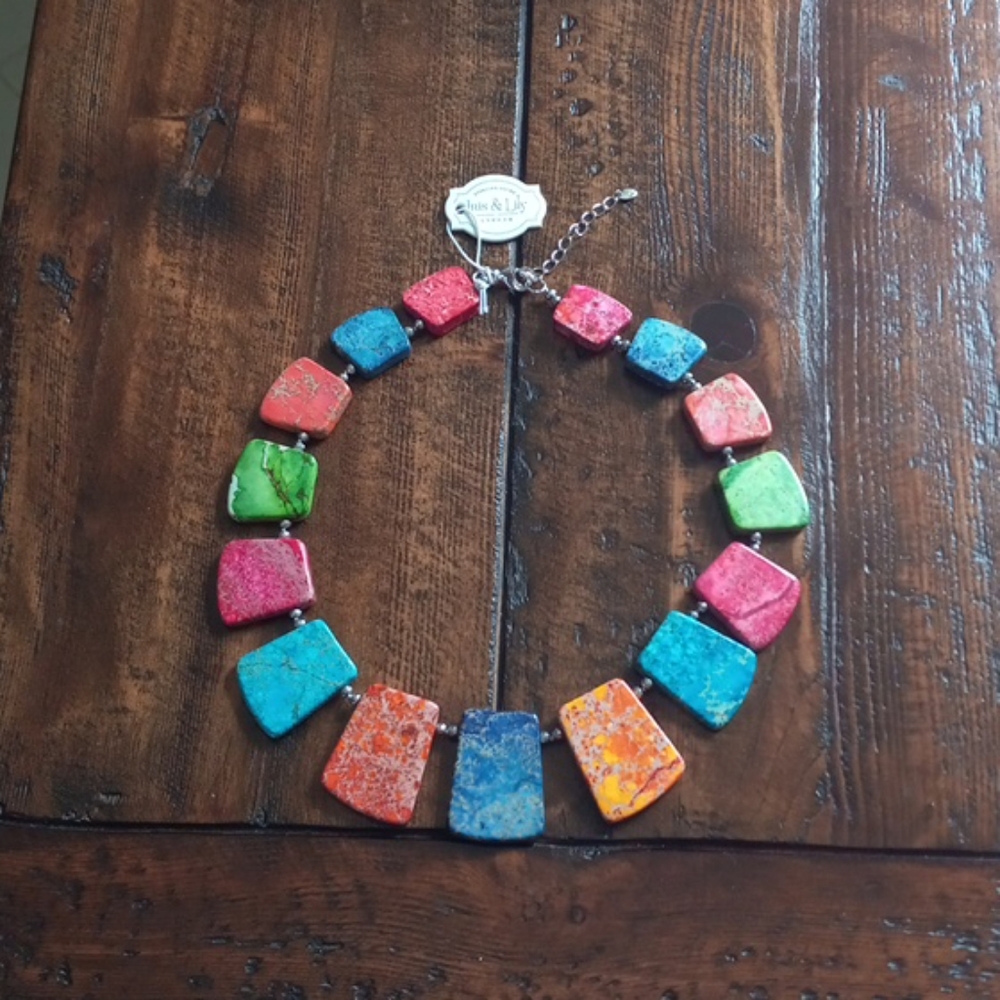 Iris & Lily London Jasper Hemitite Necklace